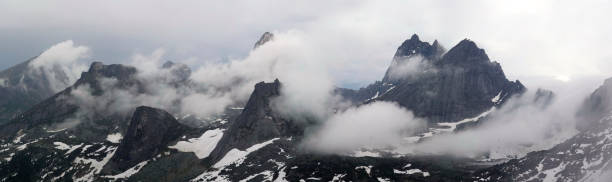 istock Snow summer among the endless rocks 1248990268