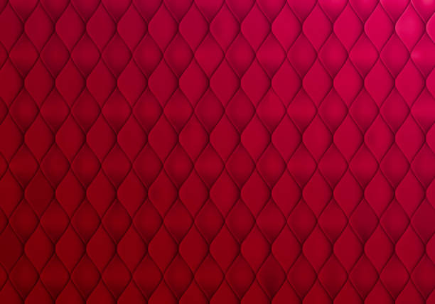 ilustrações de stock, clip art, desenhos animados e ícones de abstract red background with capitone texture. vector minimalistic bg - casino worker