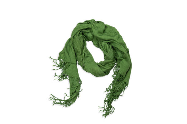 istock green scarf isolated on a white background 1248997467