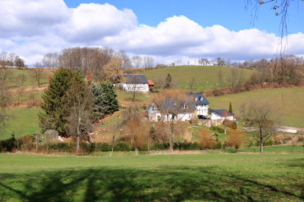 istock A nice half-timbered house embedded in green landscape in Germany 1248998985