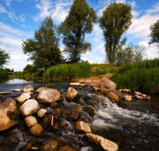 istock Trout fishing tackle 1248999233