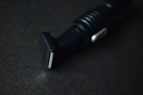istock Black ear and nose trimmer on a black background 1249005107