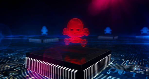 istock Cyber crime and skull symbol 3d illustration 1249015199