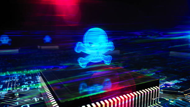 istock Cyber crime and skull symbol 3d illustration 1249015248