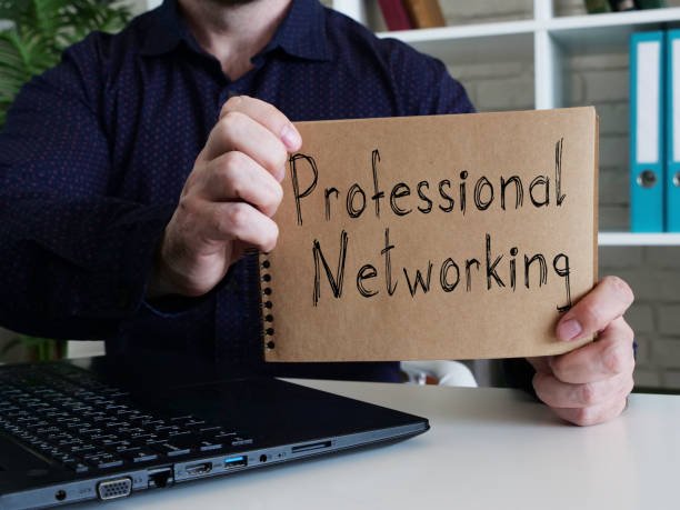 istock Professional Networking is shown on the conceptual business photo 1249015501
