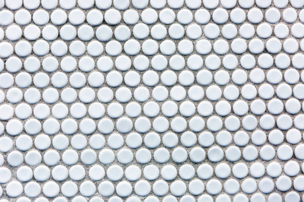 istock Closeup tiles dot patter, abstract background with copy space 1249035506