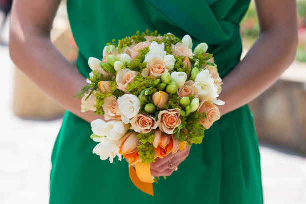 istock bouquet in the hands of the bride 1249048671