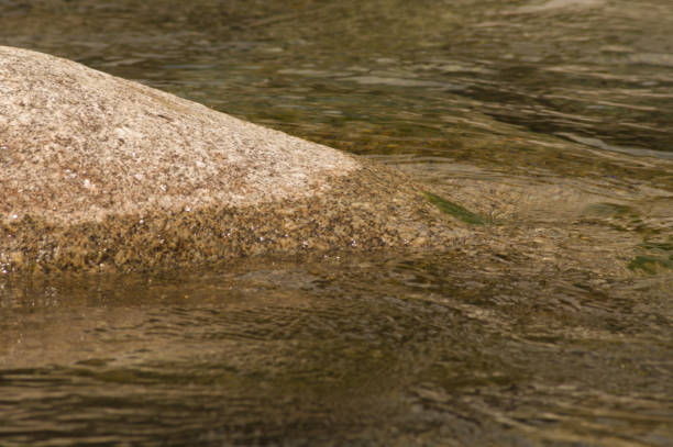 istock Water flowing among granite stones 1249049285