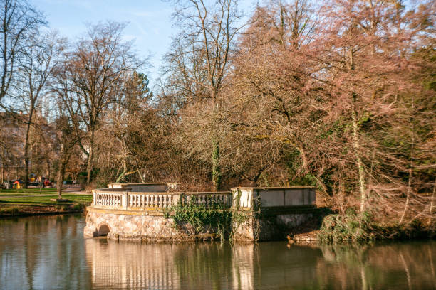 istock Parc de Orangerie Strasbourg sunny at winter 1249051019