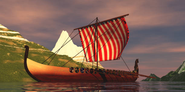 istock Viking Ship in Fjord 1249051728