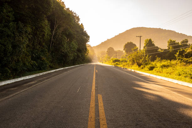 istock Sunrise on the road 1249060770