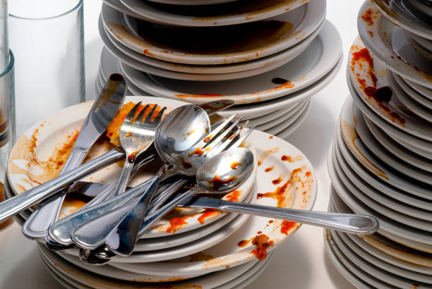 istock Many Pile of dirty dishes. 1249074268
