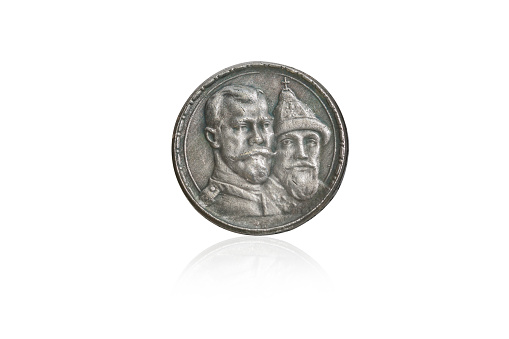 An old silver coin.