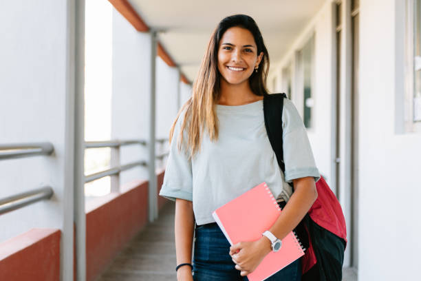 University Student Portrait in Campus