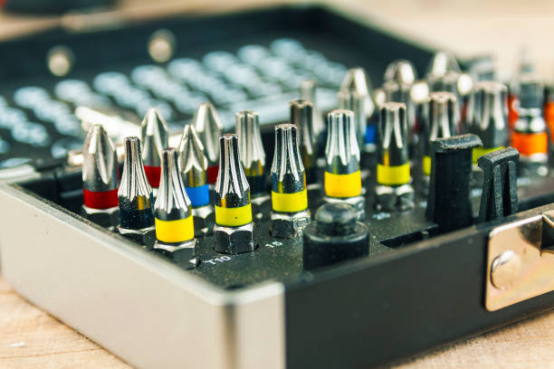 istock A set of bits for a screwdriver, closeup. 1249095254