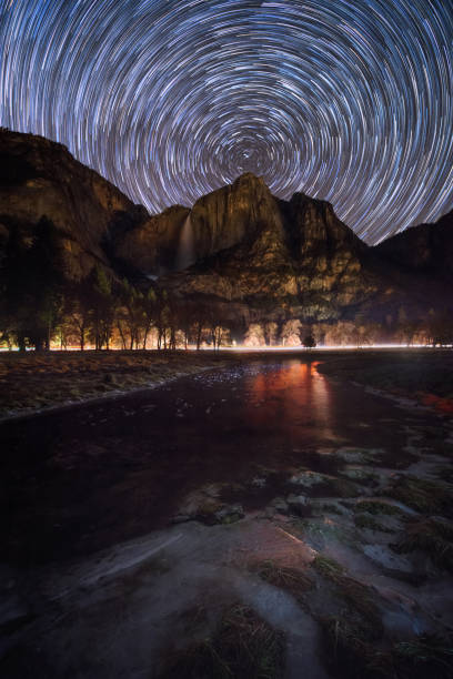 istock Star trail in Yosemite National Park 1249100640