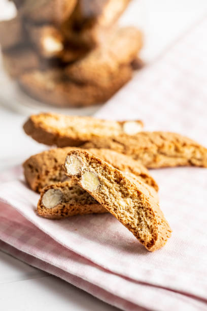 istock Sweet italian cantuccini cookies. Almonds biscuits. 1249101939