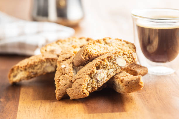 istock Sweet italian cantuccini cookies. Almonds biscuits. 1249101995