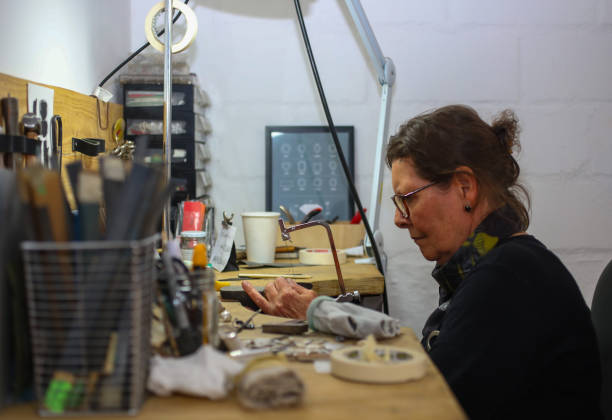 istock A female jeweller working in her workshop 1249108514
