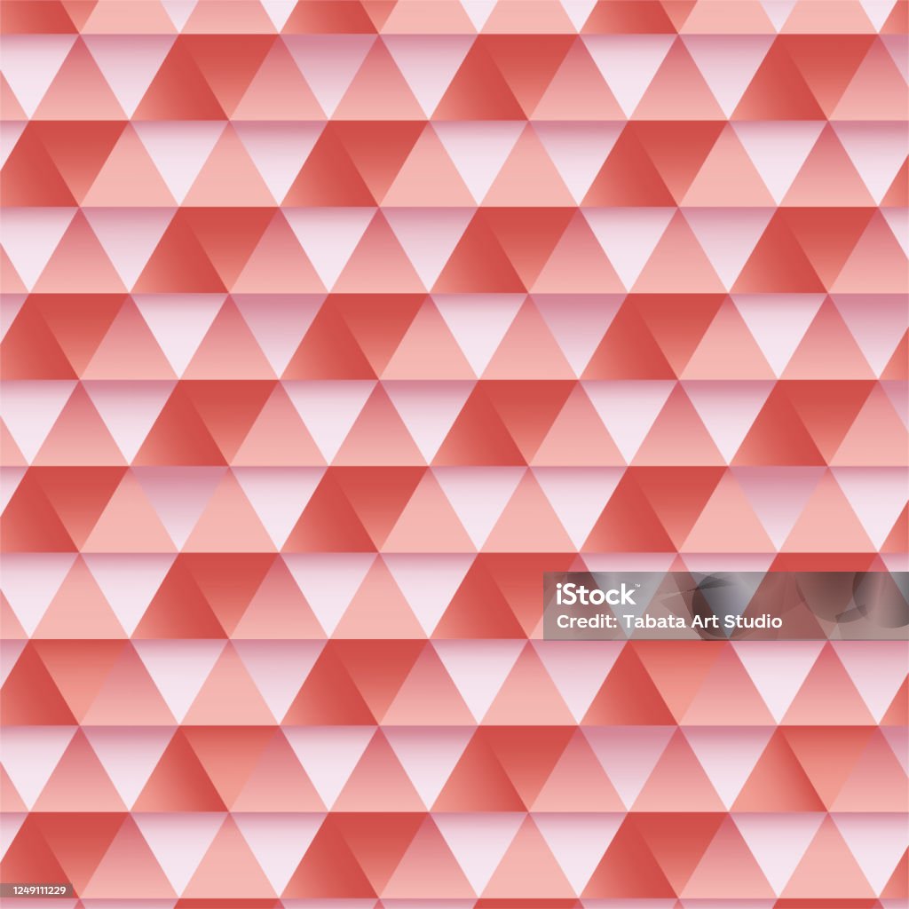 Illustration Of A Red Triangle Geometric Pattern Stock Illustration ...