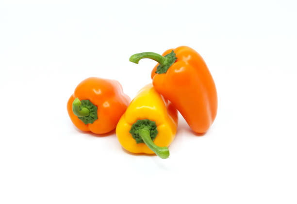 istock Mini paprika isolated in white background 1249114740