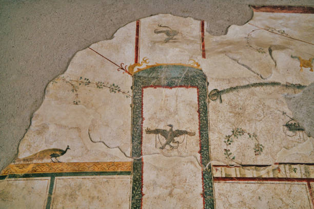 istock wall paintings at Pompeii - Italy 1249115660