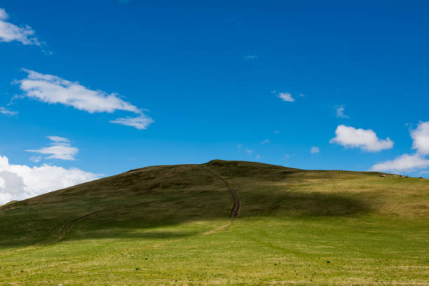 istock Scenic view of mountain with blue sky 1249115787