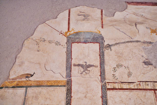 istock wall paintings at Pompeii - Italy 1249116612