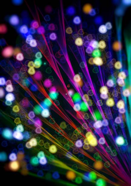 istock Christmas concept colorful light 3D illustration 1249116819