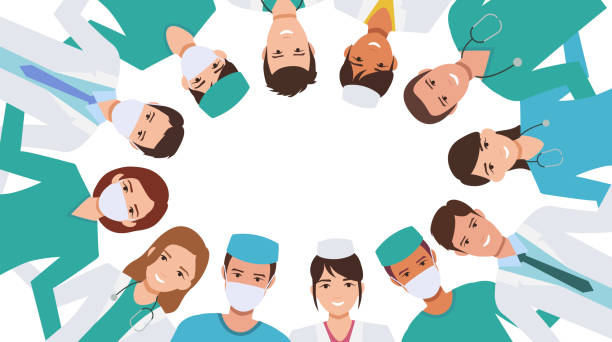 62 Doctor Huddle Illustrations & Clip Art - iStock | Medical teamwork,  Teamwork, Group of nurses talking