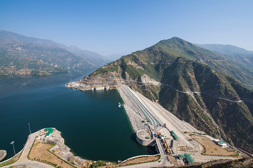 View of Tehri dam, Uttarakhand India