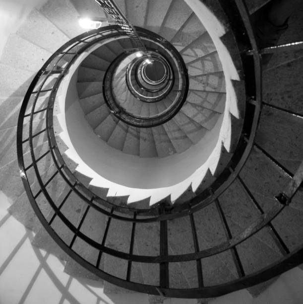 istock B&W spiral stairs in the lighthouse 1249126408