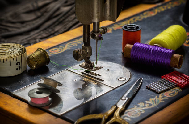 istock Closeup of a sewing machine 1249136375