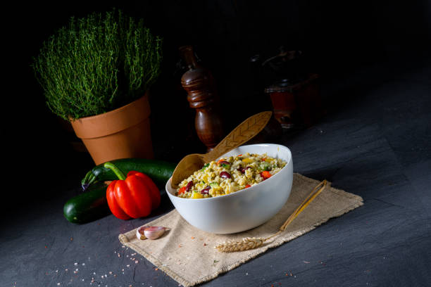istock bulgur kaszotto with fresh vegetables and kidney bean 1249147016