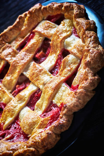 istock Homemade Strawberry Rhubarb Pie 1249150004