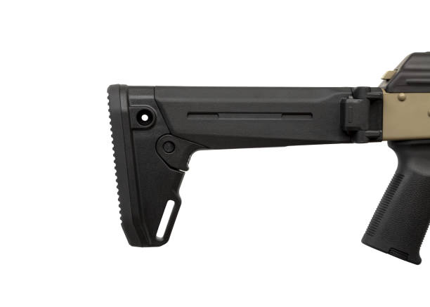 istock Classic AK automatic carbine in a modern body kit. Soviet army weapons isolate on a white background. 1249152562