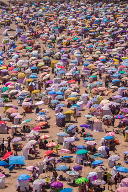 istock Crowded beach in Casablanca 1249163200
