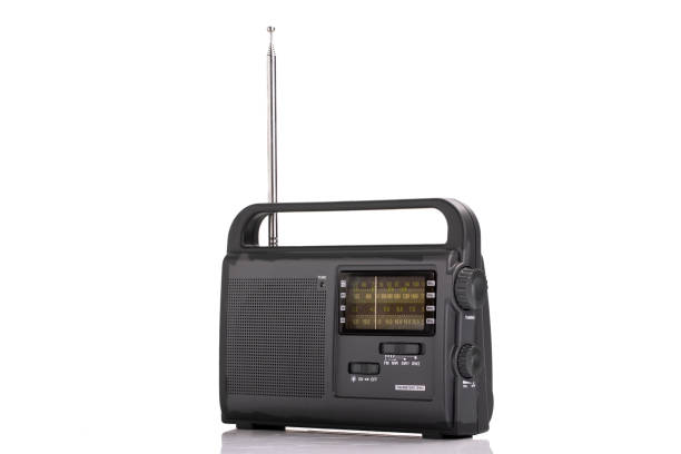 istock Vintage Old Radio AM FM isolated on white background 1249167783