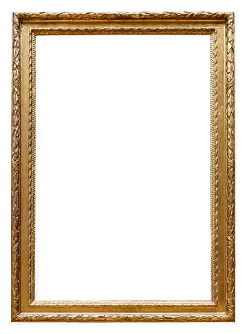 Golden Vintage Frame (All clipping paths included)