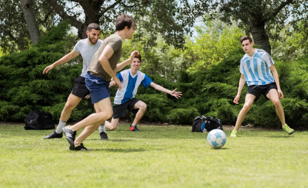 istock Enjoying a game at the park 1249175855