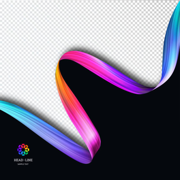 Vector Template Background with Colorful Paint Brush Stroke. Bright Concept for Flyers, Posters and Banners Vector Template Background with Colorful Paint Brush Stroke. Bright Concept for Flyers, Posters and Banners. colorful page borders stock illustrations