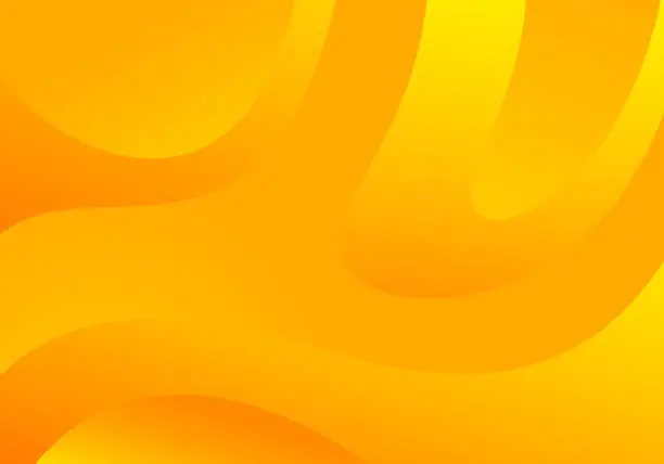 Vector illustration of Abstract Background with Yellow Waves. Vector Minimal Banner