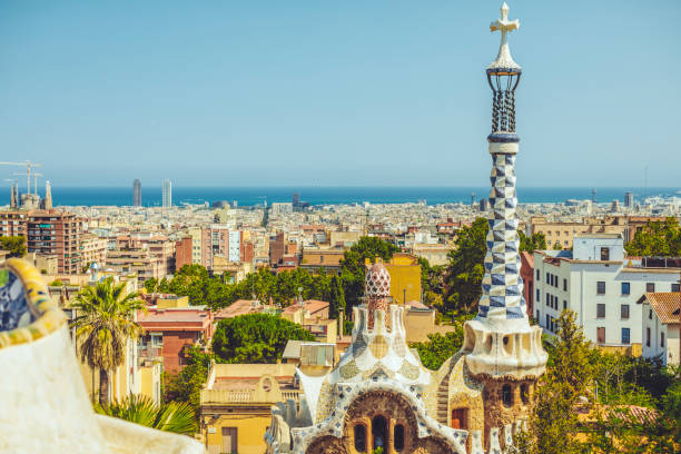 istock Barcelona, Catalonia, Spain, Park Guell 1249200452