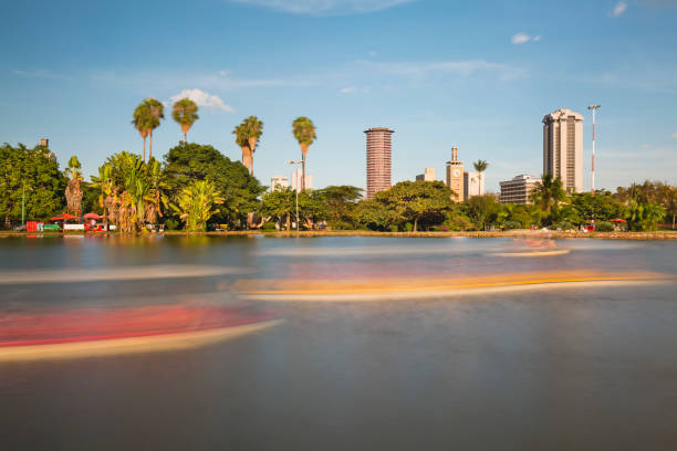 Uhuru Park And Nairobi Skyline, Kenya