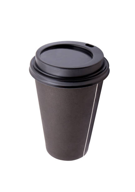 istock Black blank disposable cup for coffee and hot drinks 1249203196