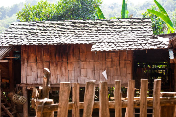 istock Wooden house in rural area. 1249203512
