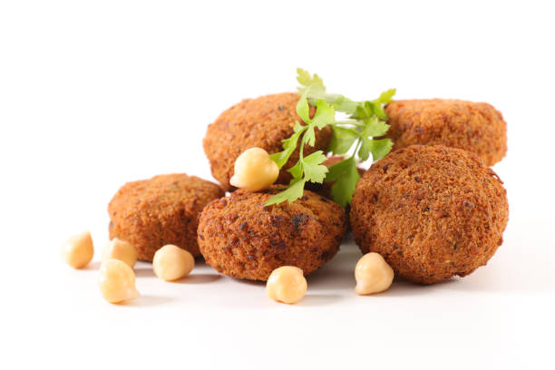 falafel isolated on white background