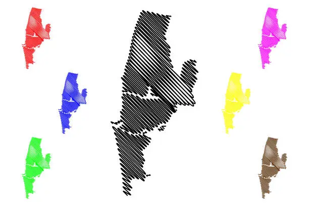 Vector illustration of Liepaja City map