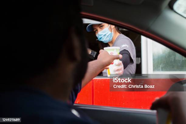 Drive Thru Stock Photo - Download Image Now - McDonald's, Fast Food Restaurant, Drive Thru Sign