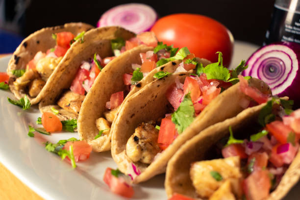 istock Mexican tacos on a plate 1249219814